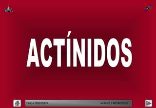 TABLA PERIODICA   AVANCE Y RETROCESO
 