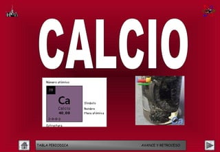 TABLA PERIODICA   AVANCE Y RETROCESO
 
