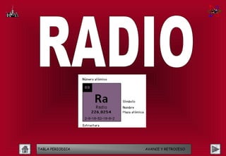 TABLA PERIODICA   AVANCE Y RETROCESO
 