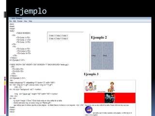 Tablas en HTML | PPT