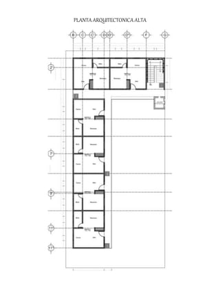 PLANTA ARQUITECTONICA ALTA
 