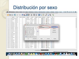 Distribución por sexo
 