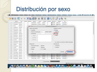 Distribución por sexo
 