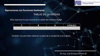 tablas de la verdad - funciones booleanas.pptx