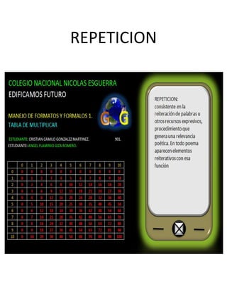 REPETICION
 