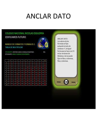 ANCLAR DATO
 