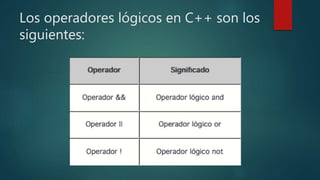 Tablas de verdad para c++ | PPTX