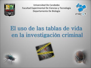 Universidad De Carabobo
Facultad Experimental De Ciencias y Tecnología
Departamento De Biología
 