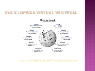 http://es.wikipedia.org/wiki/Tabla_(base_de_datos) 