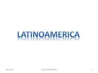 Tablas latinoamerica