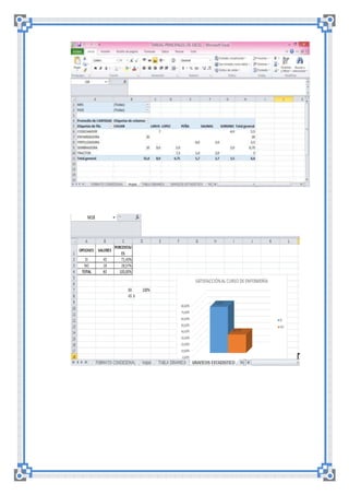 Tablas principales de excel