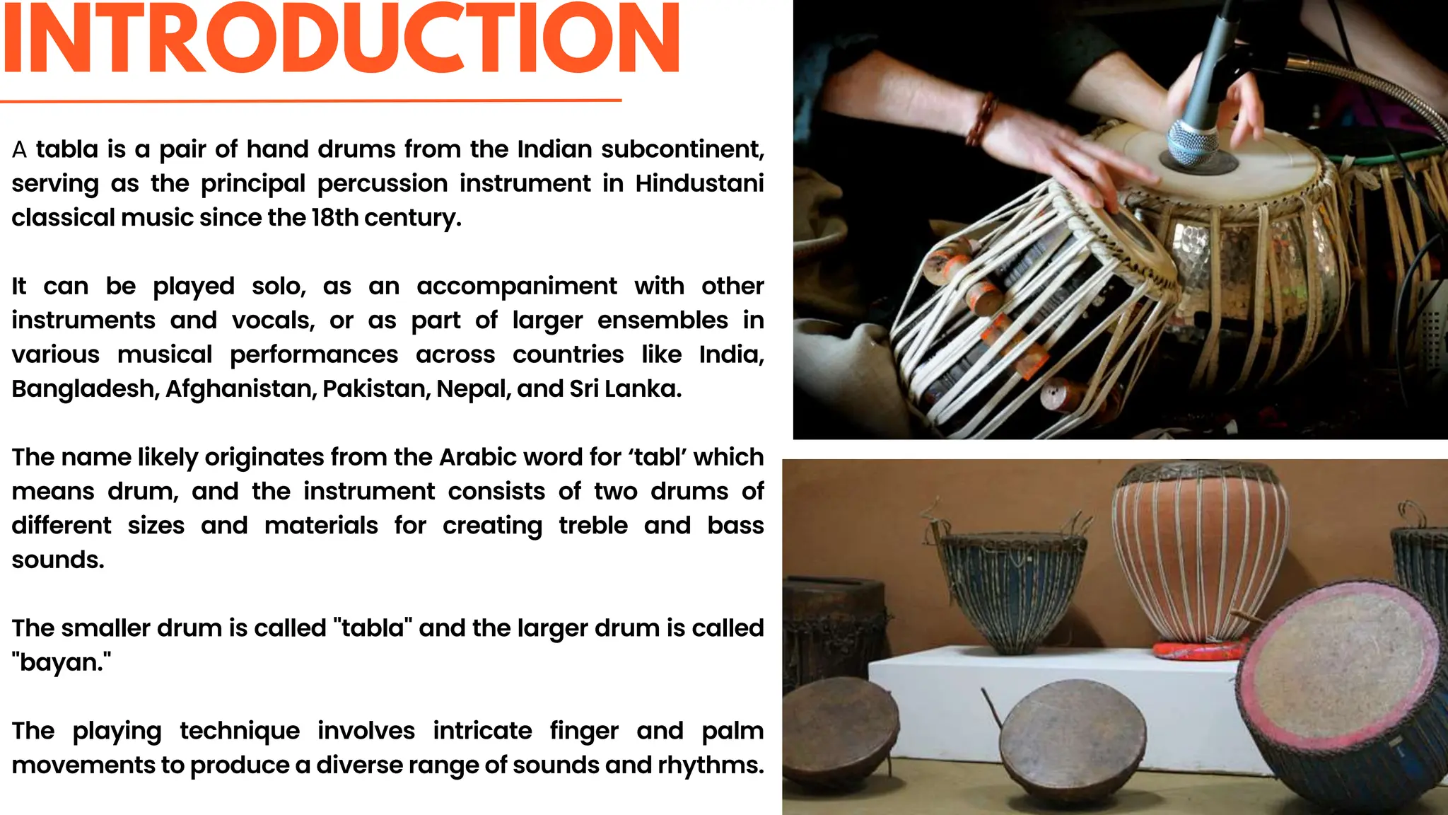 Tabla Tales A Journey Through History pptx