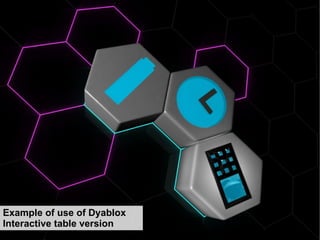 Example of use of Dyablox Interactive table version 