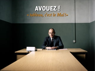 AVOUEZ !
« tableau, c'est le Mal ! »
 