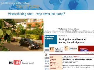 Video sharing sites – who owns the brand? 