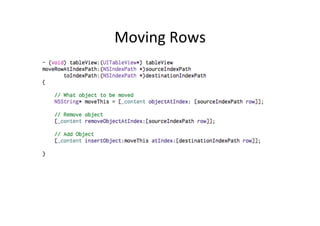 Moving	
  Rows	
  
 