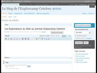 Blogs :  Publier, partager, et converser avec sa communauté