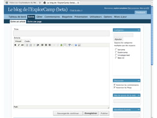 Blogs :  Publier, partager, et converser avec sa communauté