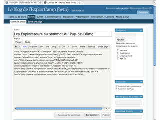 Blogs :  Publier, partager, et converser avec sa communauté