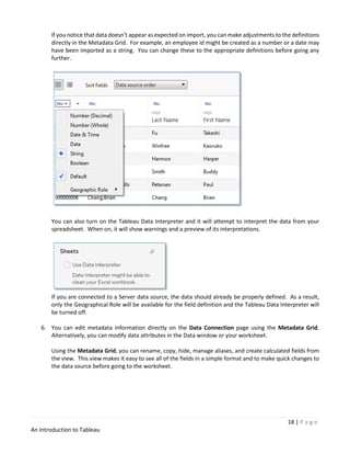Tableau.pdf well detailed with all the steps | PDF