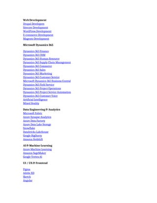 Tableau Consulting & Data Visualization Services | DOCX
