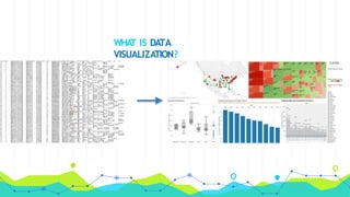 WHA
T IS DATA
VISUALIZATION?
 