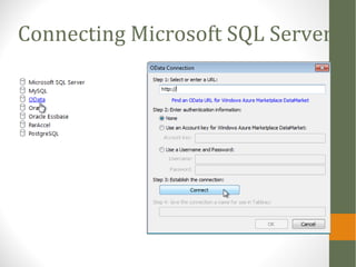 Connecting Microsoft SQL Server
 