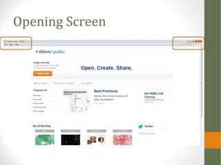 Opening Screen
 
