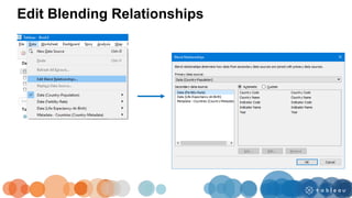 Edit Blending Relationships
 
