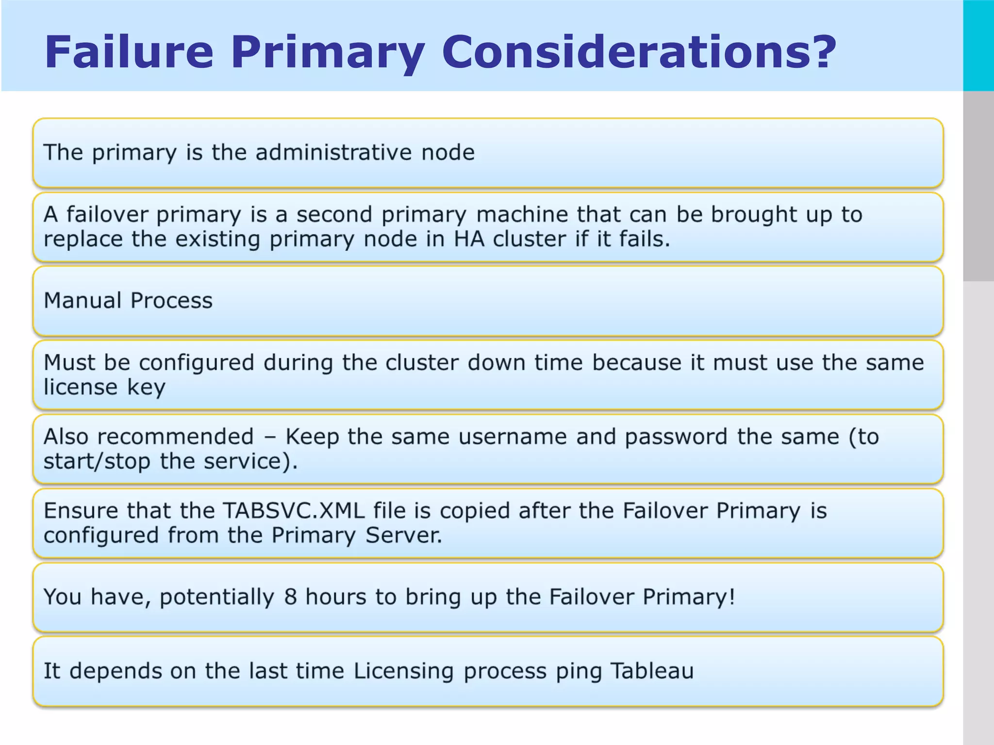 LOGO
Failure Primary Considerations?
 