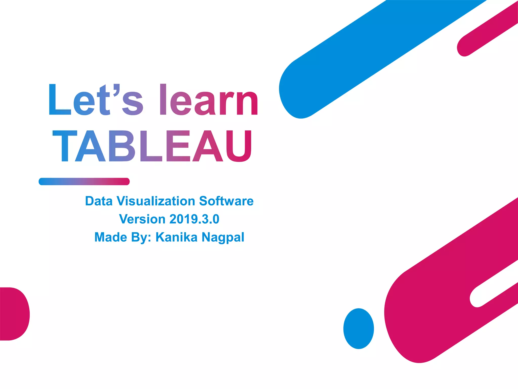 Introduction to Tableau | PPTX