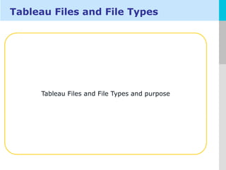 Tableau Desktop Material | PPTX