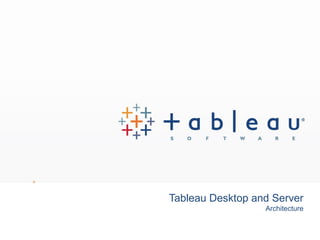 Tableau Desktop and Server
                                                                      Architecture


All rights reserved. © 2008 Tableau Software Inc.
 