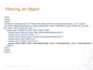 Embedding with Tableau Server | PPTX