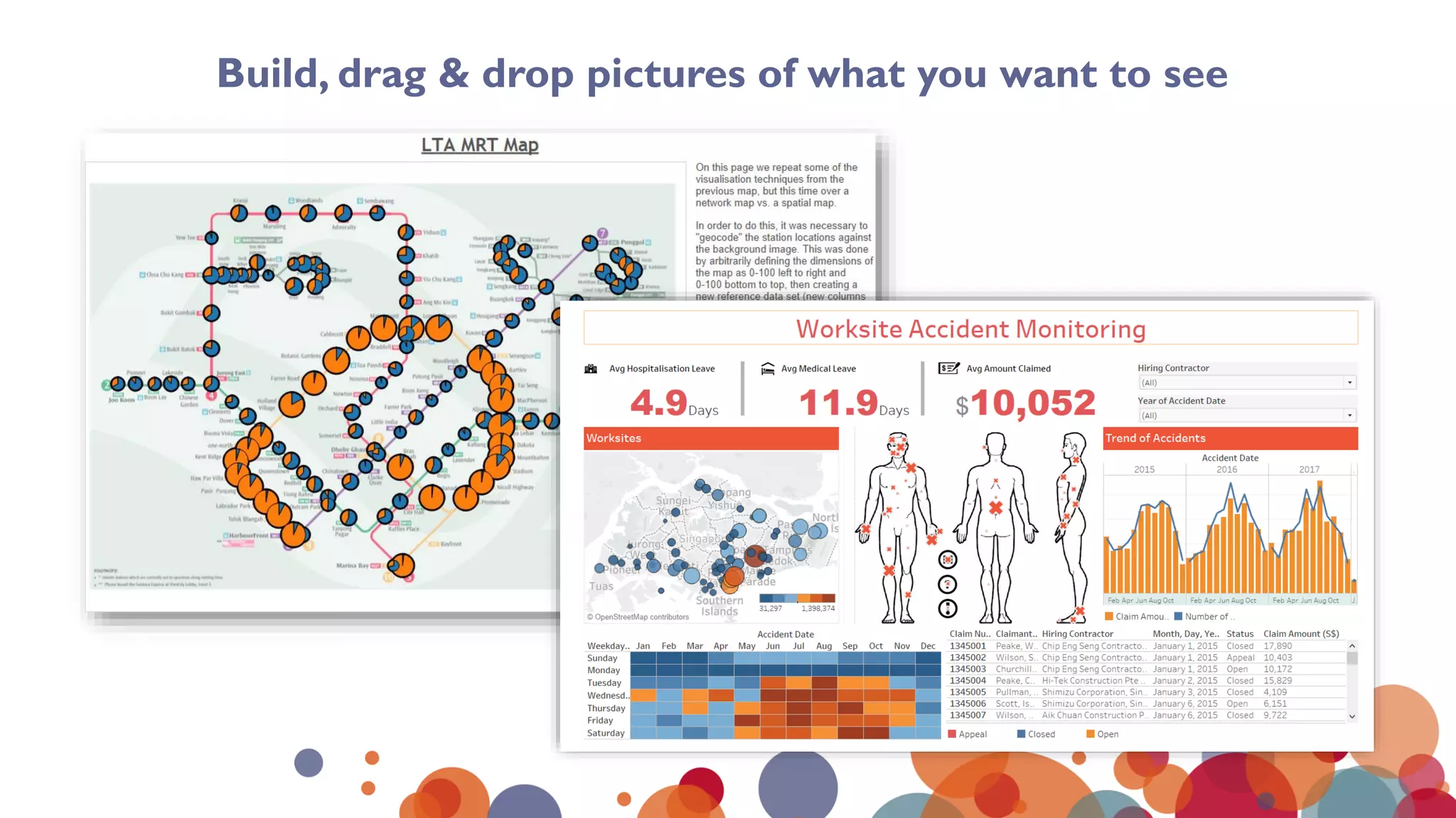 Build, drag & drop pictures of what you want to see
 