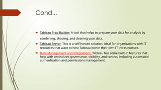 This ppt contains about tableau in deep learning techniques | PPTX