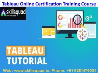 Tableau Online Certification Training Course
 