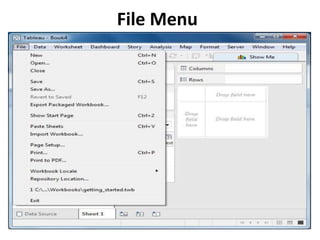 File Menu
 