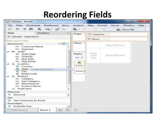 Reordering Fields
 