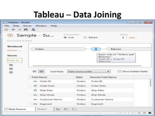 Tableau ─ Data Joining
 