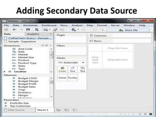 Adding Secondary Data Source
 
