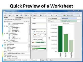 Quick Preview of a Worksheet
 