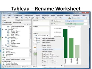 Tableau ─ Rename Worksheet
 