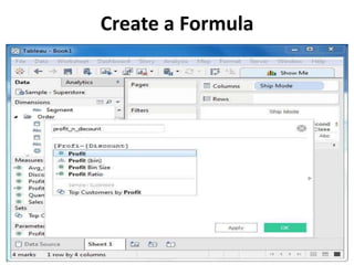 Create a Formula
 