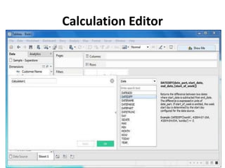 Calculation Editor
 