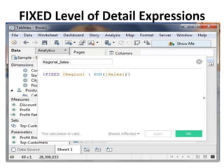 FIXED Level of Detail Expressions
 
