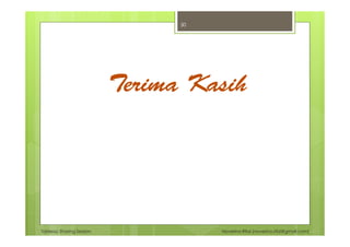 Tableau Sharing Session Noverino Rifai (noverino.rifai@gmail.com)
Terima Kasih
30
 