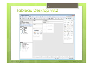 Tableau Sharing Session Noverino Rifai (noverino.rifai@gmail.com)
Tableau Desktop v8.2
8
 