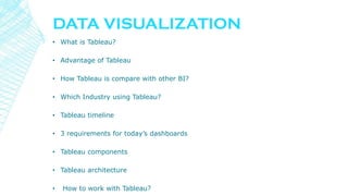 Data Visualization with Tableau - by Knowledgebee Trainings | PDF