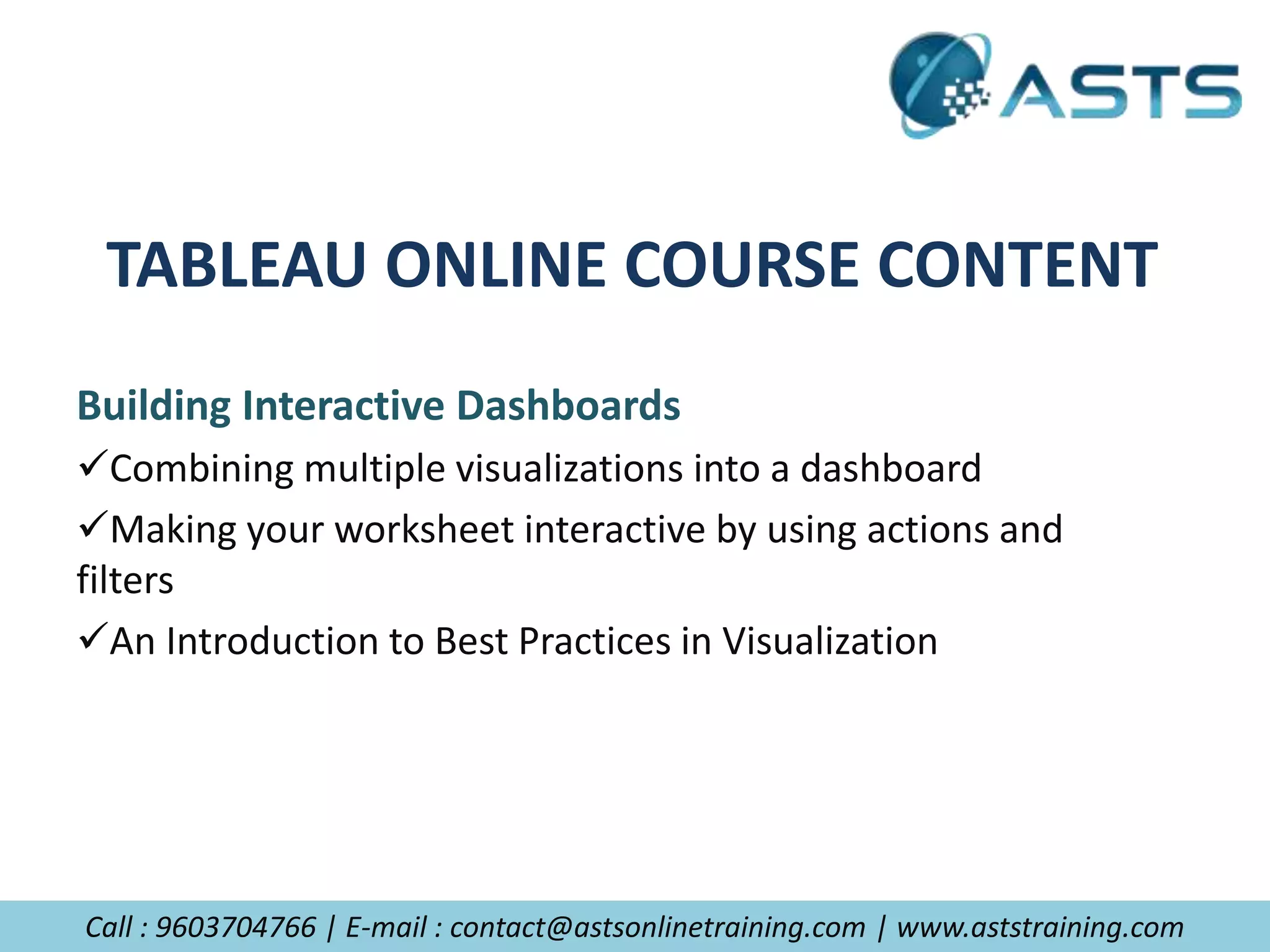 Tableau Training | PPTX